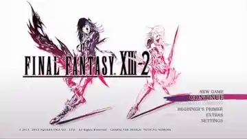 Final Fantasy XIII-2 (USA) (v1.06) (Disc) (Update) screen shot title